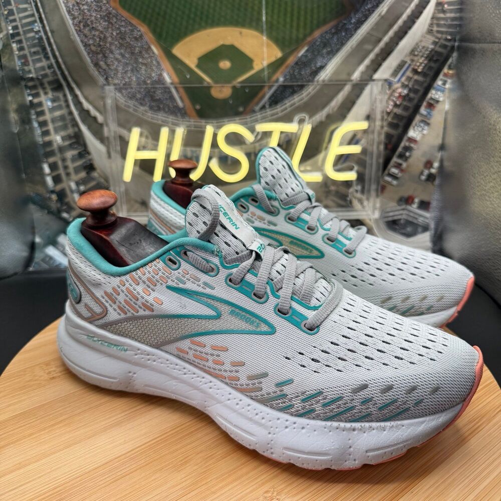 BROOKS Glycerin 20 Oyster/Latigo Bay/Coral Women’s Sz 8.5 (B)